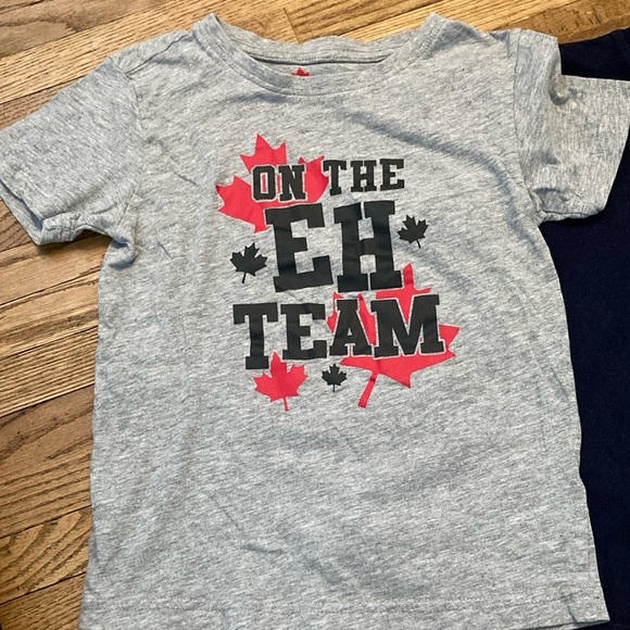 Kids Graphic T-Shirts - Gray and Navy - Picture 3 of 4